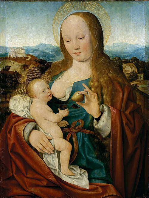 Madonna with Pear, 1515, Joos van Cleve