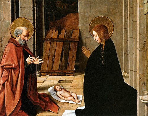 L'Adoration de L'Enfant, 1500, Josse Lieferinxe