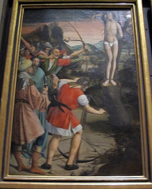 Saint Sebastian Pierced with Arrows, 1497, Josse Lieferinxe
