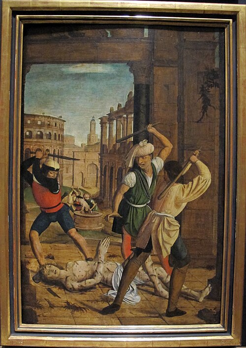 Le Martyre de saint Sébastien, 1497, Josse Lieferinxe