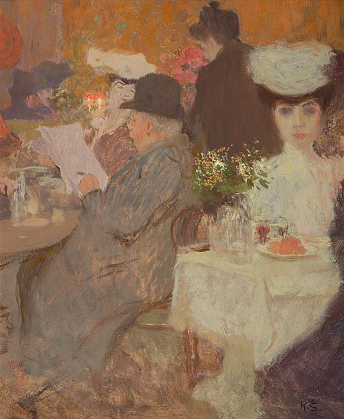 In a Café, 1904, Karel Špillar