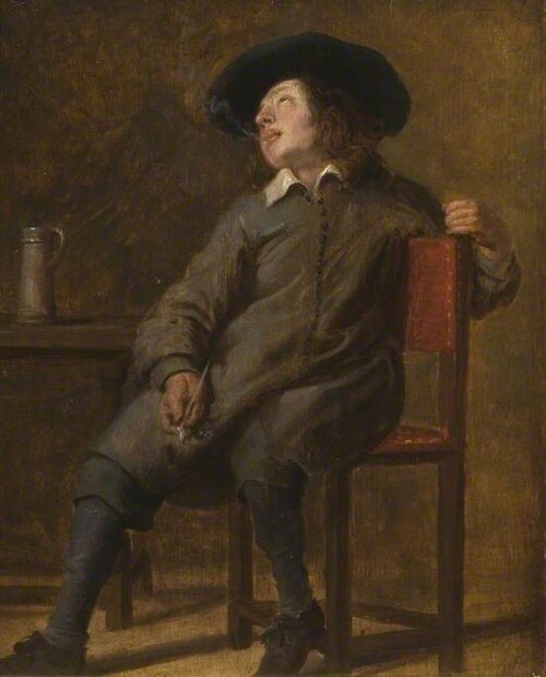 The Pipe Smoker, 1650, Gonzales Coques