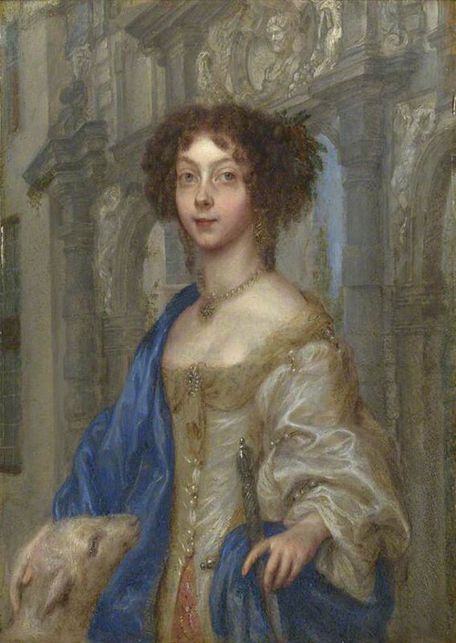Portrait of a Woman as Saint Agnes, 1680, Gonzales Coques