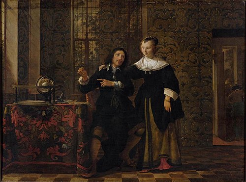 L'Astronome et sa Femme, 1650, Gonzales Coques