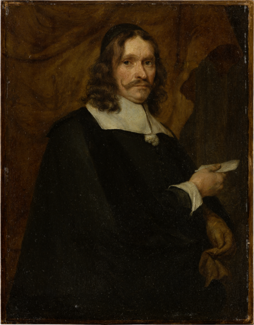 Portrait of a Man with Letter, 1660, Gonzales Coques