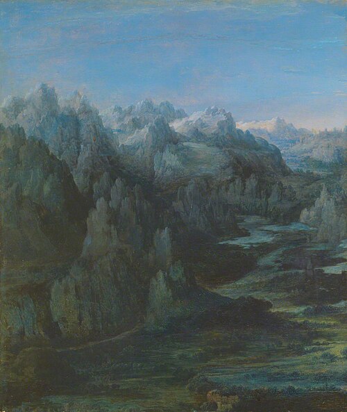 Mountain Range, 1530, Albrecht Altdorfer