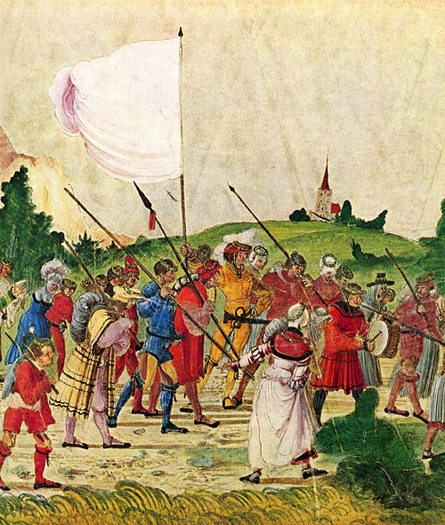 Triumphzug Kaiser Maximilians, Szene: Der Troß, 1513, Albrecht Altdorfer