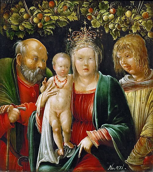 Holy Family with an Angel, 1515, Albrecht Altdorfer