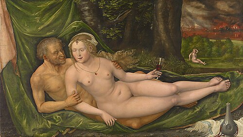 Lot and his daughters, 1537, Albrecht Altdorfer