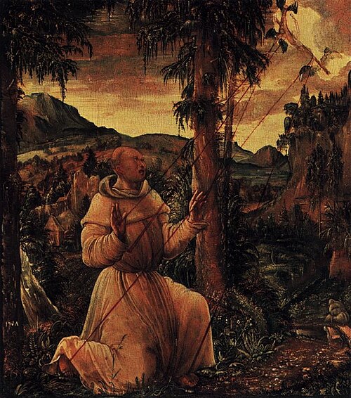 Stigmatization of Saint Francis, 1507, Albrecht Altdorfer