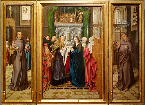 Triptych of the Presentation of Jesus in the Temple, 1501, Goossen van der Weyden