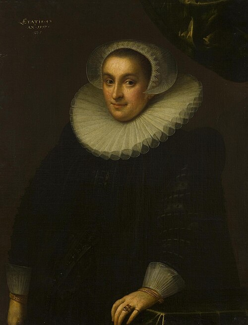 Portrait de Cornelie Boot, femme de Godefroi Hautappel, 1597, Gortzius Geldorp