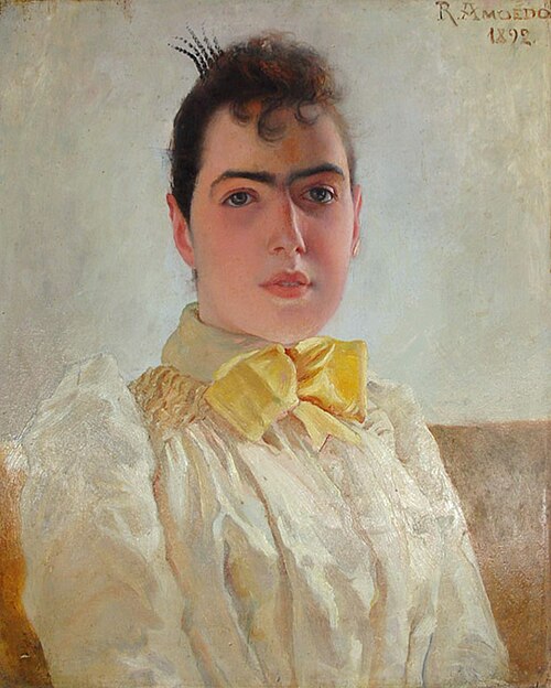 Bust portrait of Adelaide Amoedo, 1892, Rodolfo Amoedo