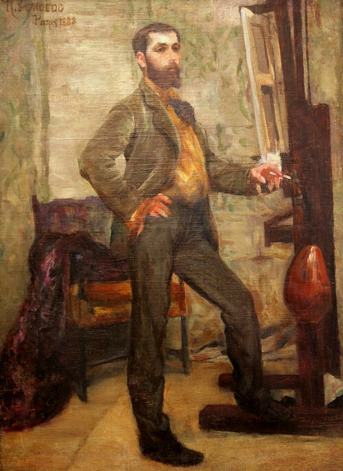 Retrato do pintor Décio Vilares, 1882, Rodolfo Amoedo
