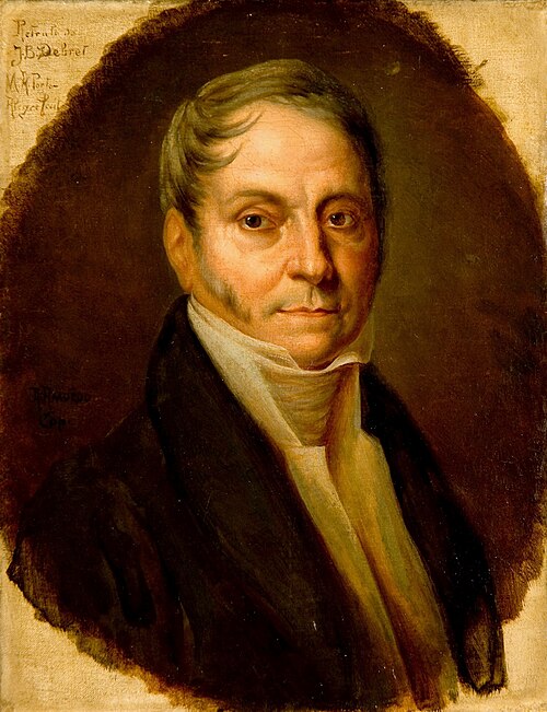 Retrato do pintor Jean-Baptiste Debret, , Rodolfo Amoedo