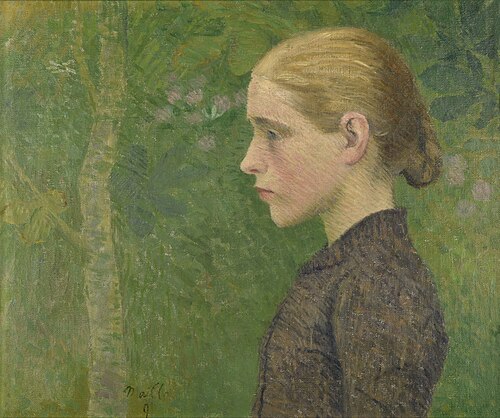 Jeune paysanne en buste, 1891, Aristide Maillol