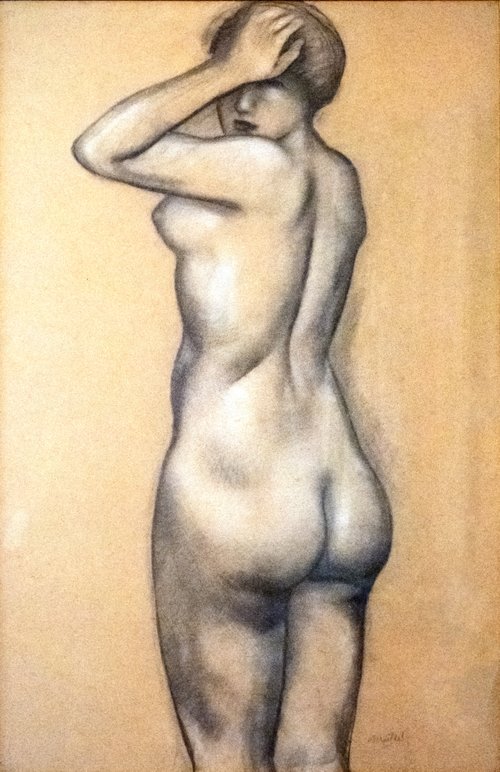 Femme nue de dos, , Aristide Maillol