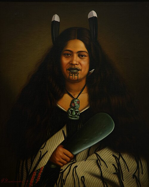 Portrait de Pare Watene, 1878, Gottfried Lindauer