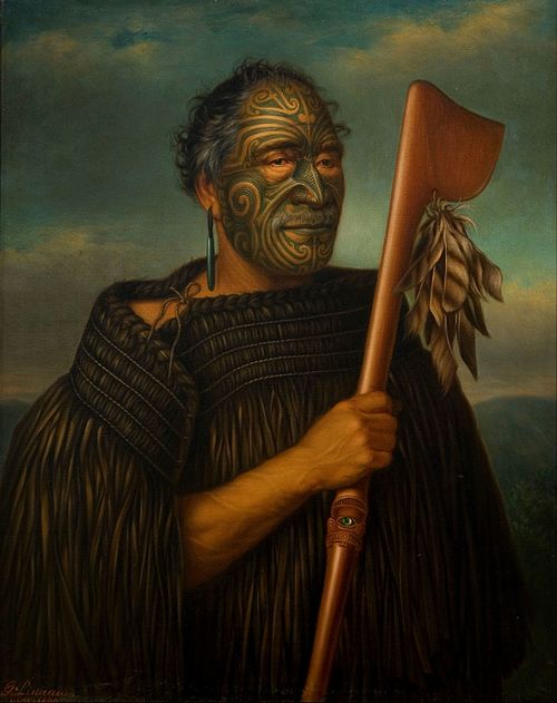 Portrait de Tamati Waka Nene, 1890, Gottfried Lindauer