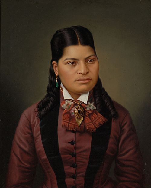 Maori girl, 1874, Gottfried Lindauer