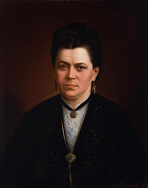 Portrait of Mrs Rosalia Schischka, 1876, Gottfried Lindauer