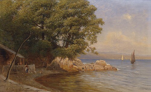 An der Küste, 1889, Gottfried Seelos