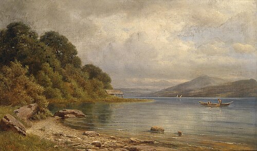 Der Wörthersee bei Velden, 1895, Gottfried Seelos
