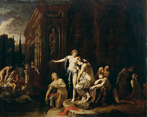 Diana und Kallisto im Bade, , Johann Spillenberger