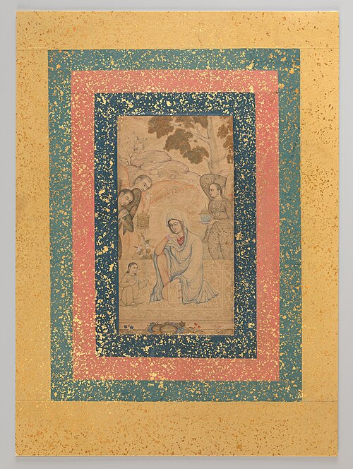 The Virgin and Child Attended by Angels, 1600, Manohar Das