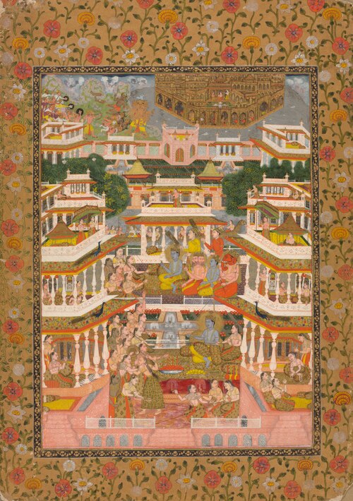 Tiered Court Scene, 1735, Chitarman  II