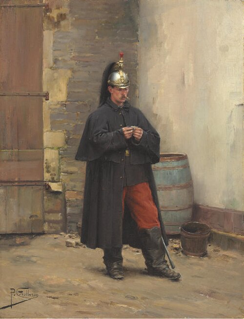 A Guard's Rest, 1901, Paul Grolleron