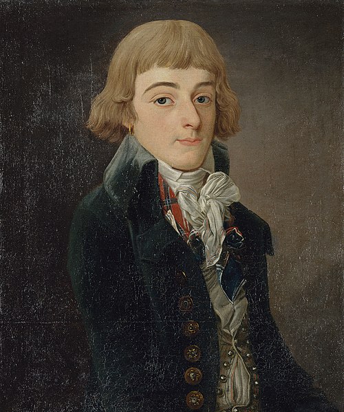 Portrait présumé de Louis-Antoine de Saint-Just (1767-1794), conventionnel, 1791, François Bonneville