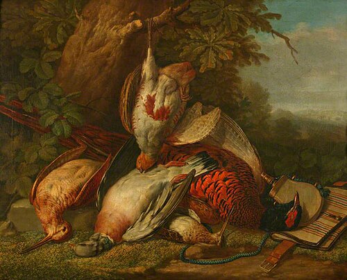 Dead Game, 1740, Pieter Andreas Rijsbrack