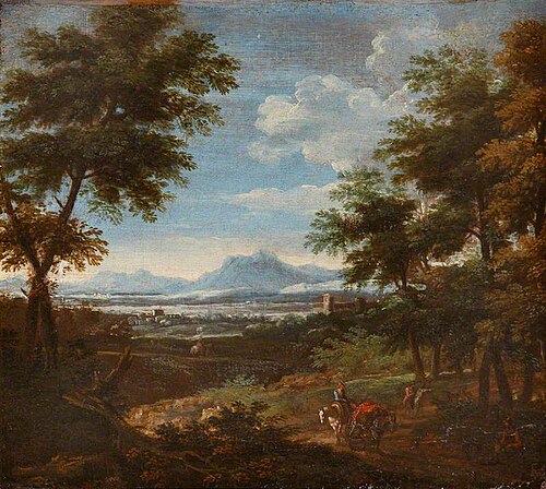 A Southern Landscape with Muleteers, , Pieter Andreas Rijsbrack
