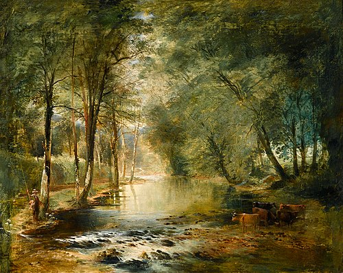 View on the Avon, , John Gendall