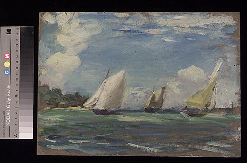 A yacht, , John Everett
