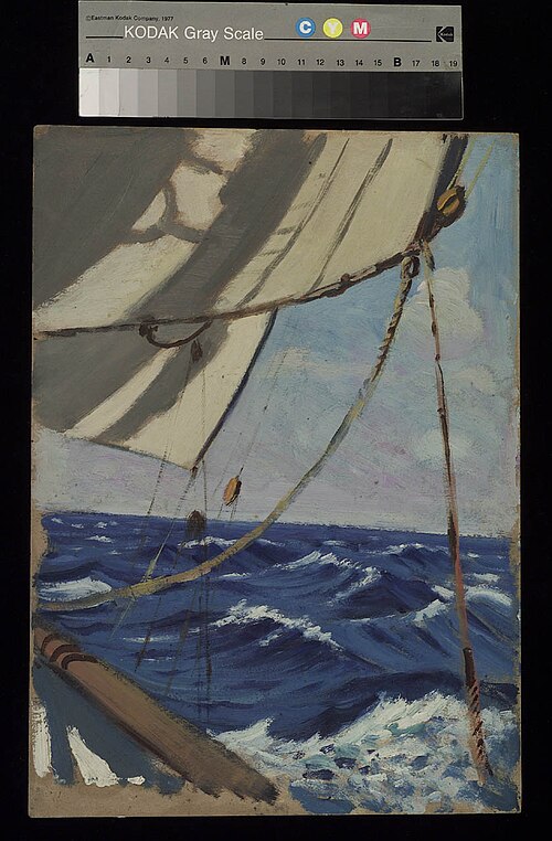 A deck scene, , John Everett