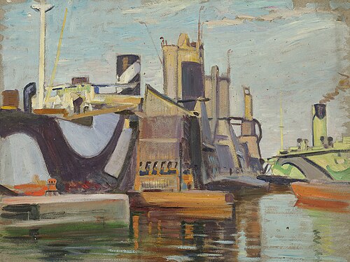 A grain dock, , John Everett