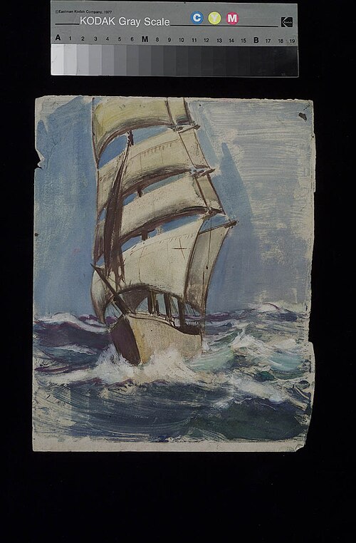 A sailing vessel, , John Everett