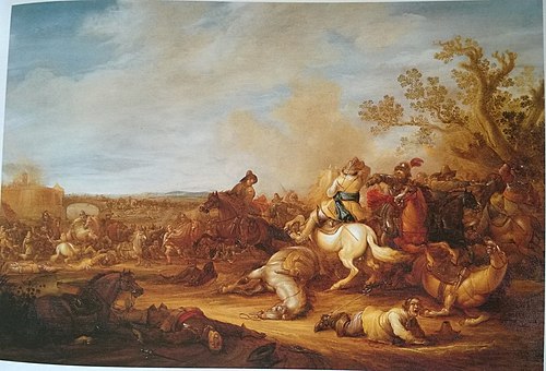Cavalry Battle, 1642, Abraham van der Hoef