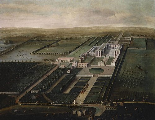 A View of Orchard Portman, 1705, Leender Knyff