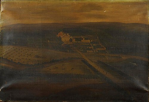 A View of Bryanston House, 1705, Leender Knyff