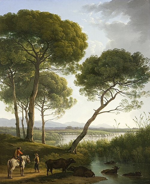 Italiaans landschap, 1819, Hendrik Voogd