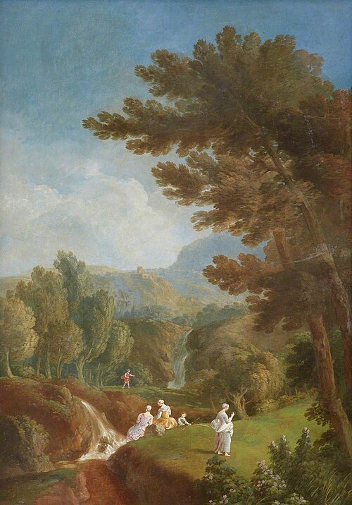 Landscape* (triptych, left wing), , William Delacour