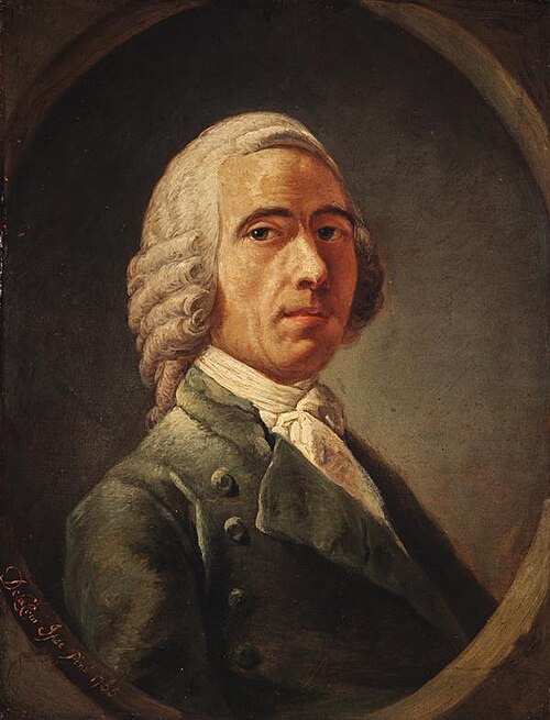 William Delacour, d. 1767 (Self-portrait). First Master of the Trustees' Academy, 1765, William Delacour