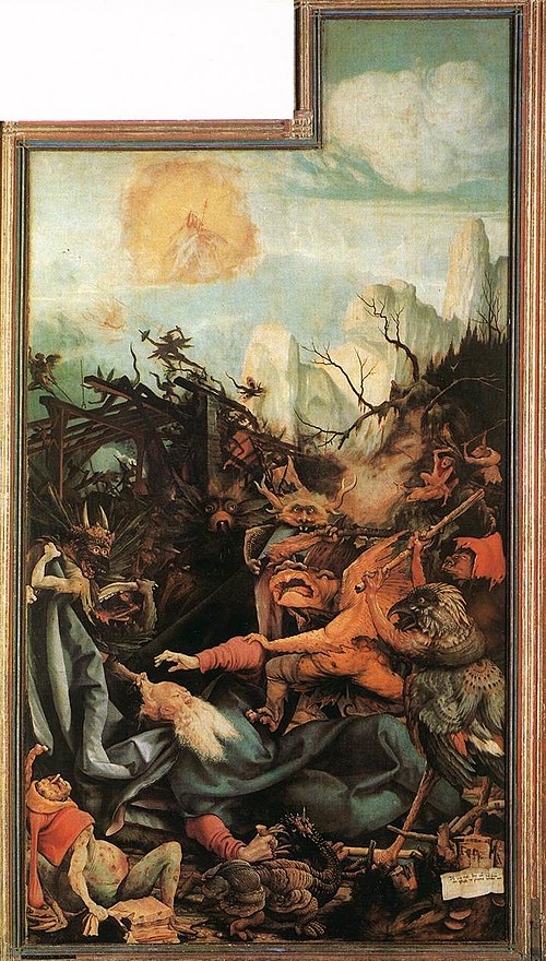 Tentation de saint Antoine, 1512, Matthias Grünewald