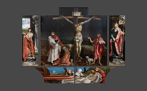 retable d'Issenheim fermé, 1515, Matthias Grünewald