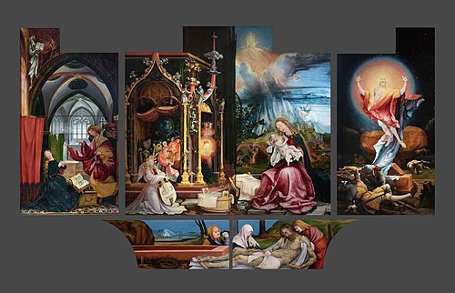 retable d'Issenheim première ouverture, 1512, Matthias Grünewald