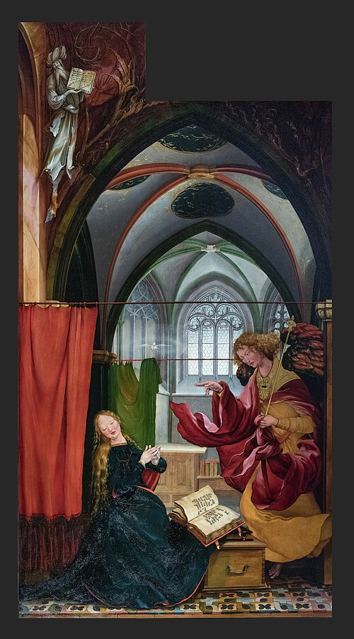 Annonciation, 1512, Matthias Grünewald
