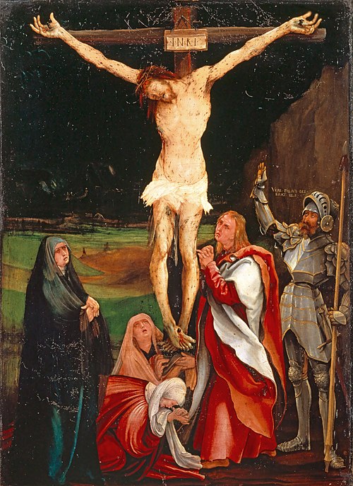Crucifixion, 1515, Matthias Grünewald